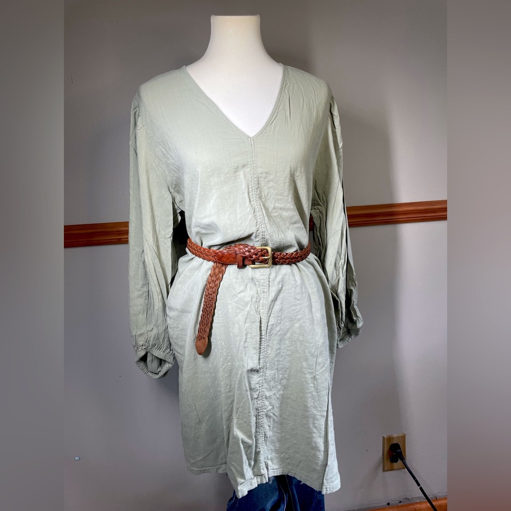 H&M Tunic Dress with Bishop Sleeve Boho Dress